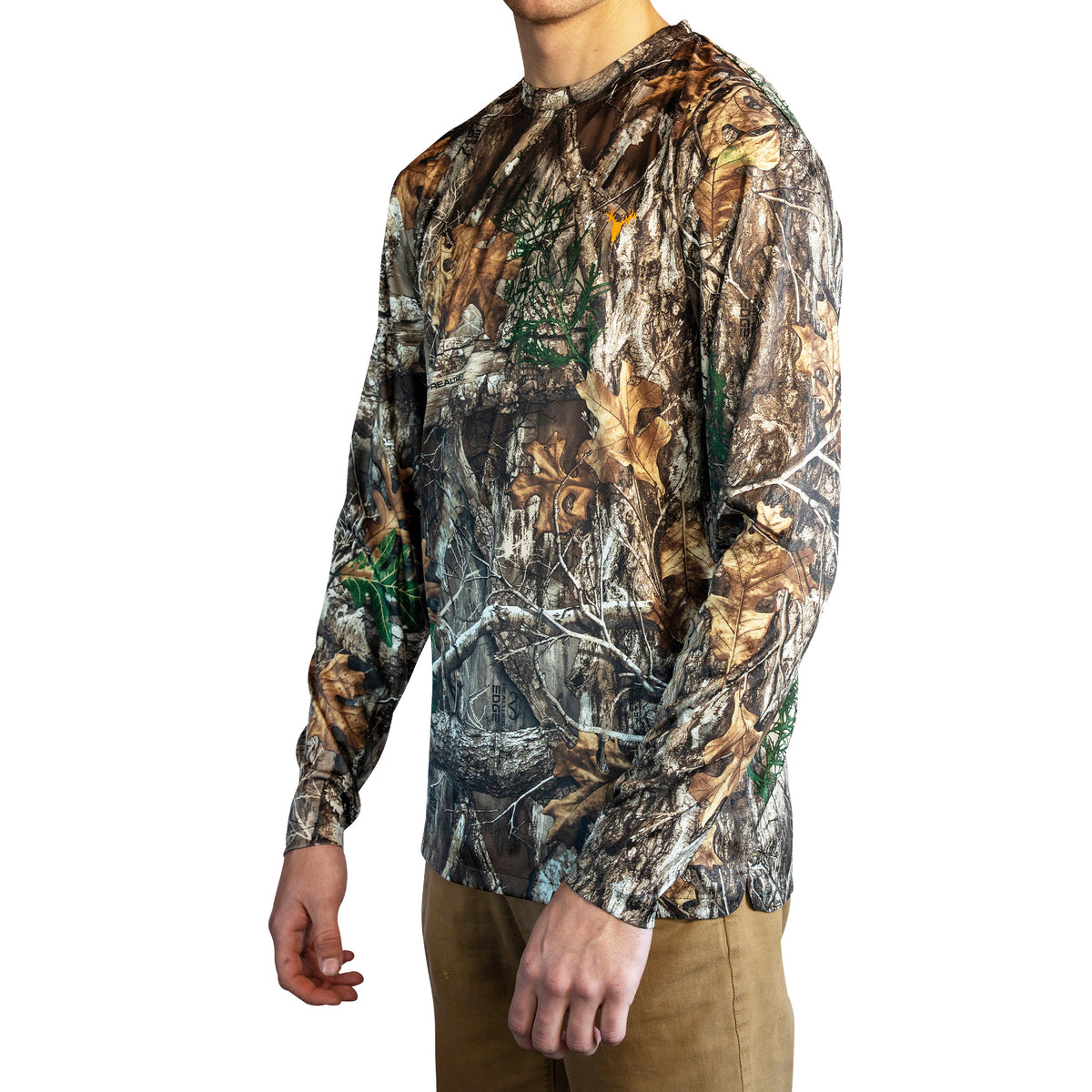 Authentic Men's Realtree Fishing Graphic Long Sleeve Performance Top (X- Large)