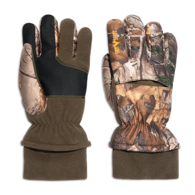 Insulated, waterproof, and comfortable gloves perfect for hunting, ice fishing, or working outside in the cold. Realtree Xtra camo pattern. The ultimate in dexterity.
