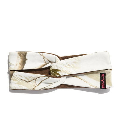 Ladies' Jersey Knit Twist Headband - Realtree® Exclusives in Snow color.
