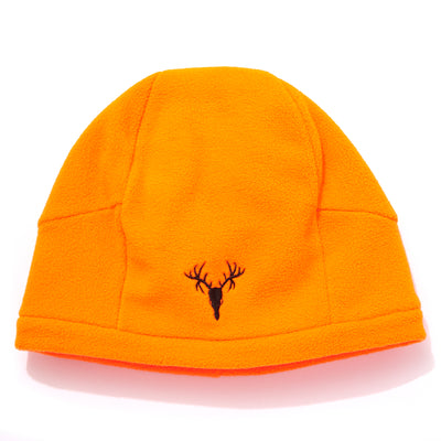 Hot Shot Gear blaze orange beanie for hunting. Perfect for chilly mornings in the tree stand. Flexible and stretches to fit snugly on any size head.