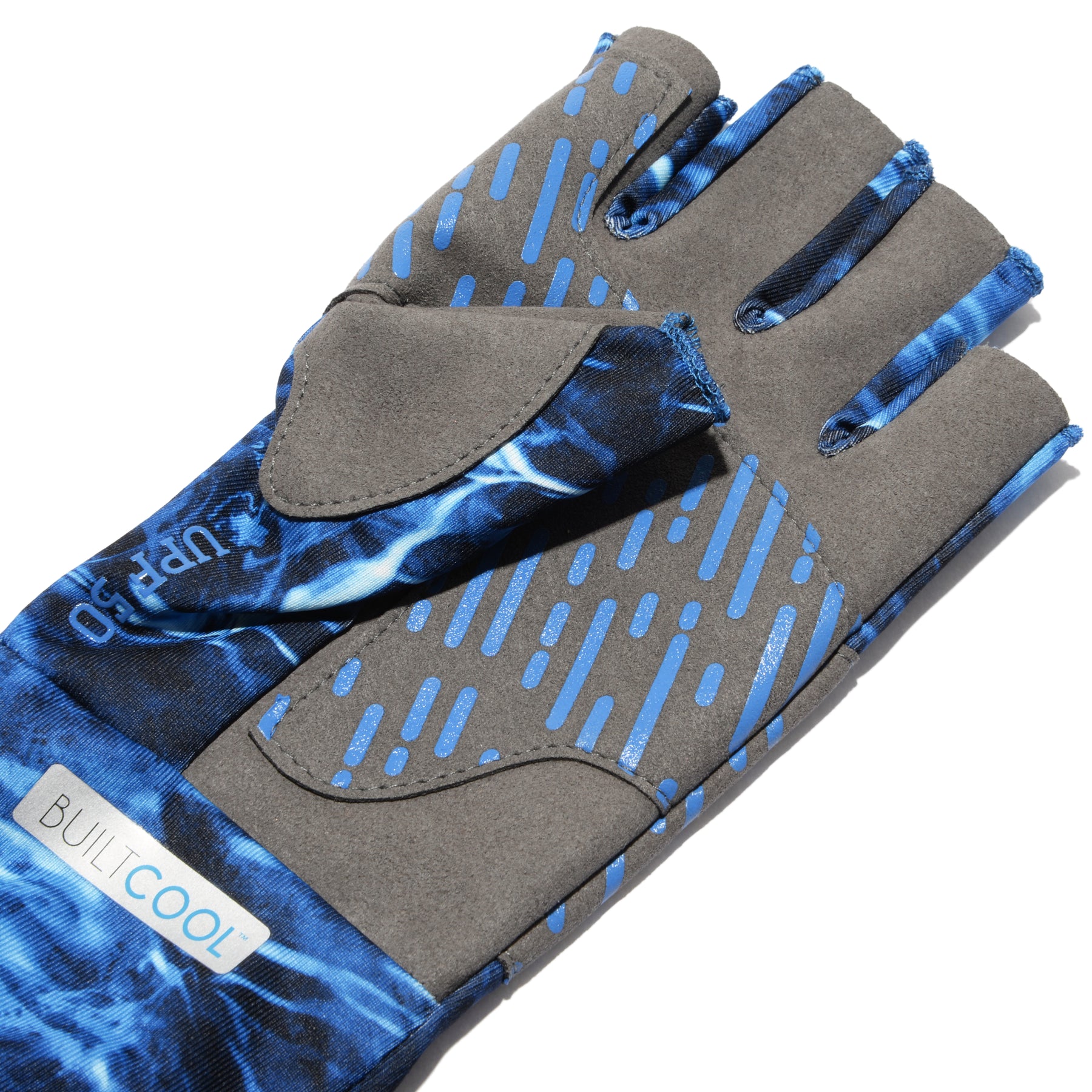 Men's Reinforced Cooling UPF50 Fingerless Mossy Oak Camo Fishing Glove –  Hot Shot Gear