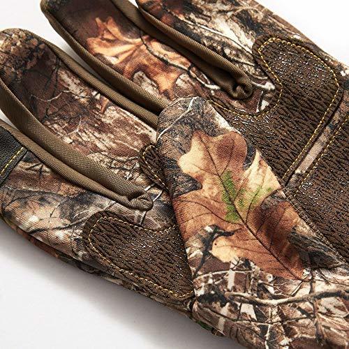 SEAWATCH Men's Camouflage Tactical Gloves - Wear Resistant Breathable Anti-Slip Outdoor Work & Sports Gloves For Climbing, Fitness, Hiking