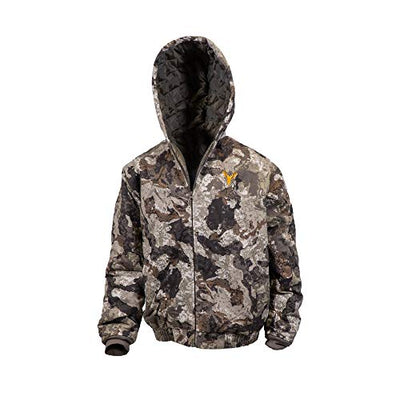 Youth Insulated Twill Hunting Jacket, Veil Cervidae camo pattern.