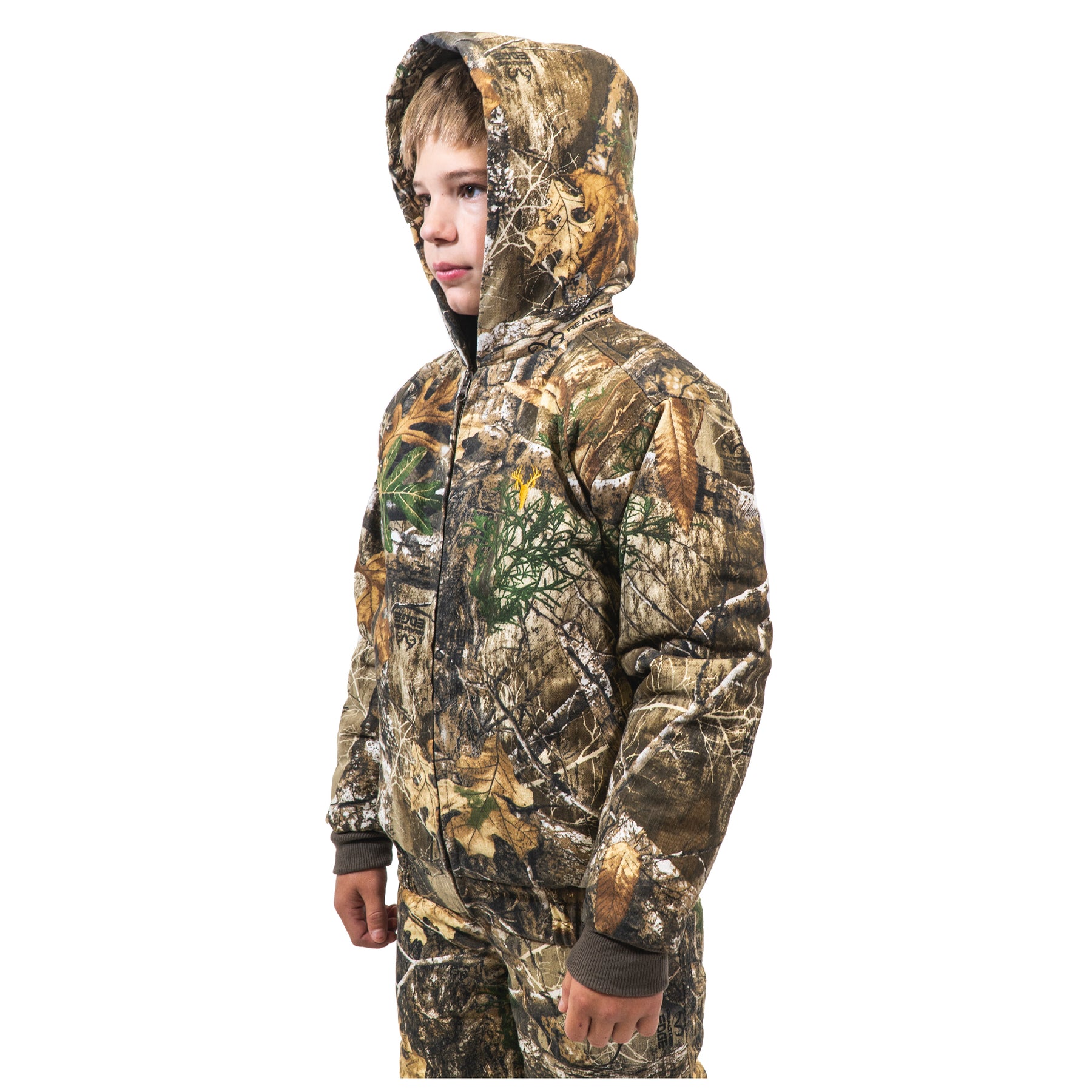 Hot Shot Youth Hunting Jacket, Boy's, Size: Small, Green