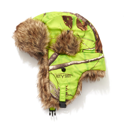 Youth "Sabre" Insulated Trapper - Realtree® Exclusives in Lime color.